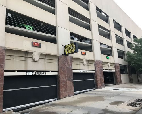 HDLH Parking Garage Entrance-Exits – Sloped Bottom Bars